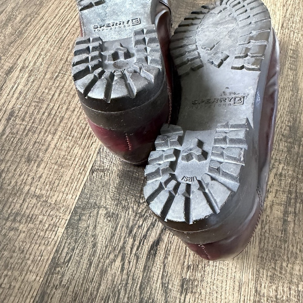 Sperry Women's 8M Burgundy Seaport Penny Leather Loafer Cushioned Classic - Picture 7 of 11